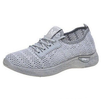 2021 Nuevos zapatos de red para mujeres Fly Woven Breatable Light Sports Zapatos de verano